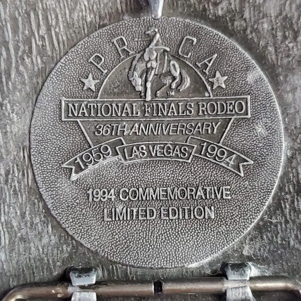 Vintage 1994 NFR National Finals Rodeo Belt Buckle 36th Anniversary Las Vegas